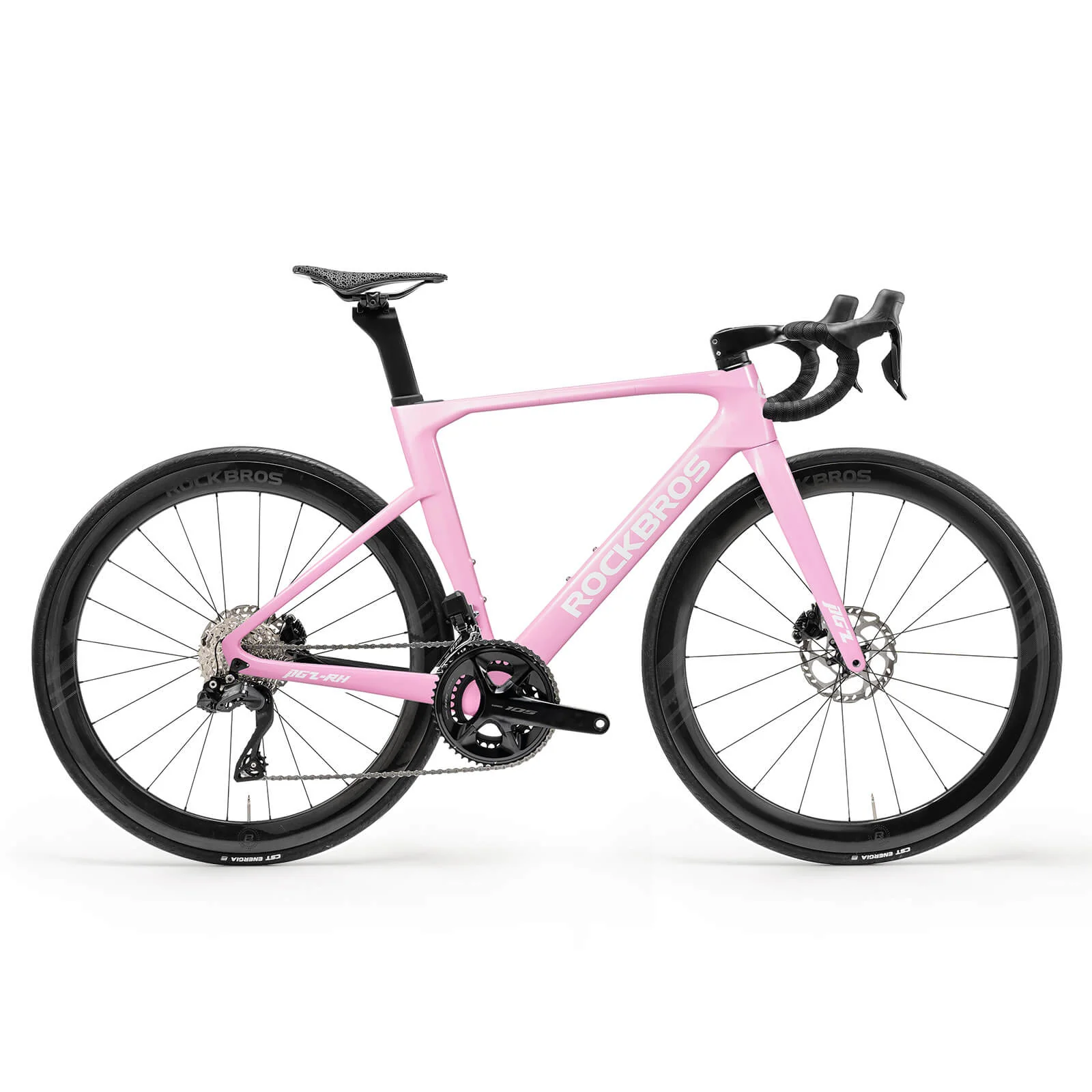 PGZ Carbon Fiber Road Bike Pink - Image 2