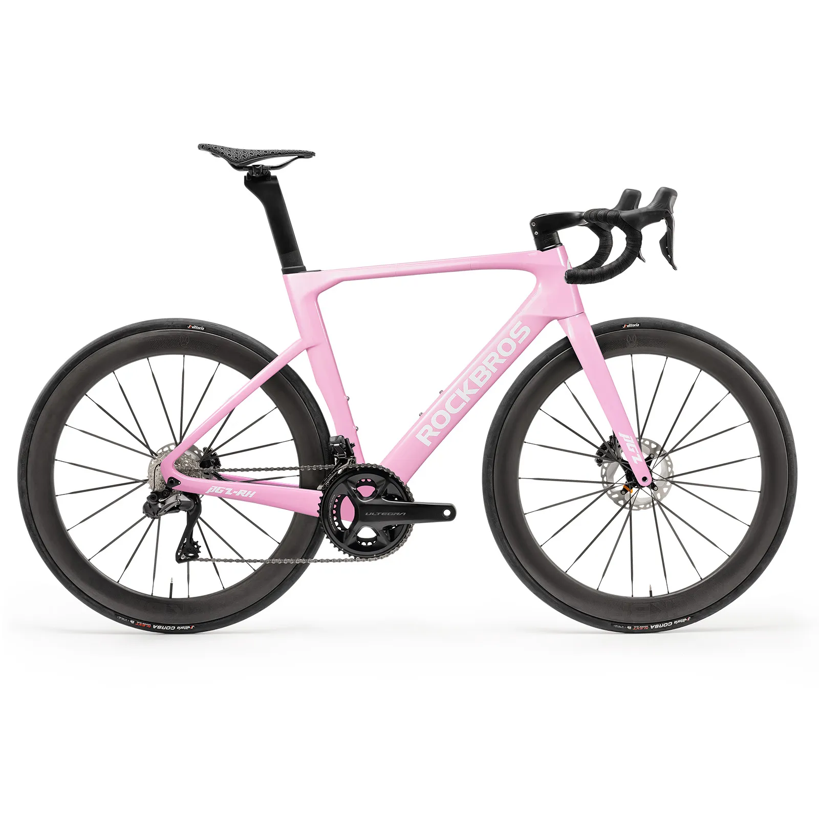 PGZ Carbon Fiber Road Bike Pink - Image 4