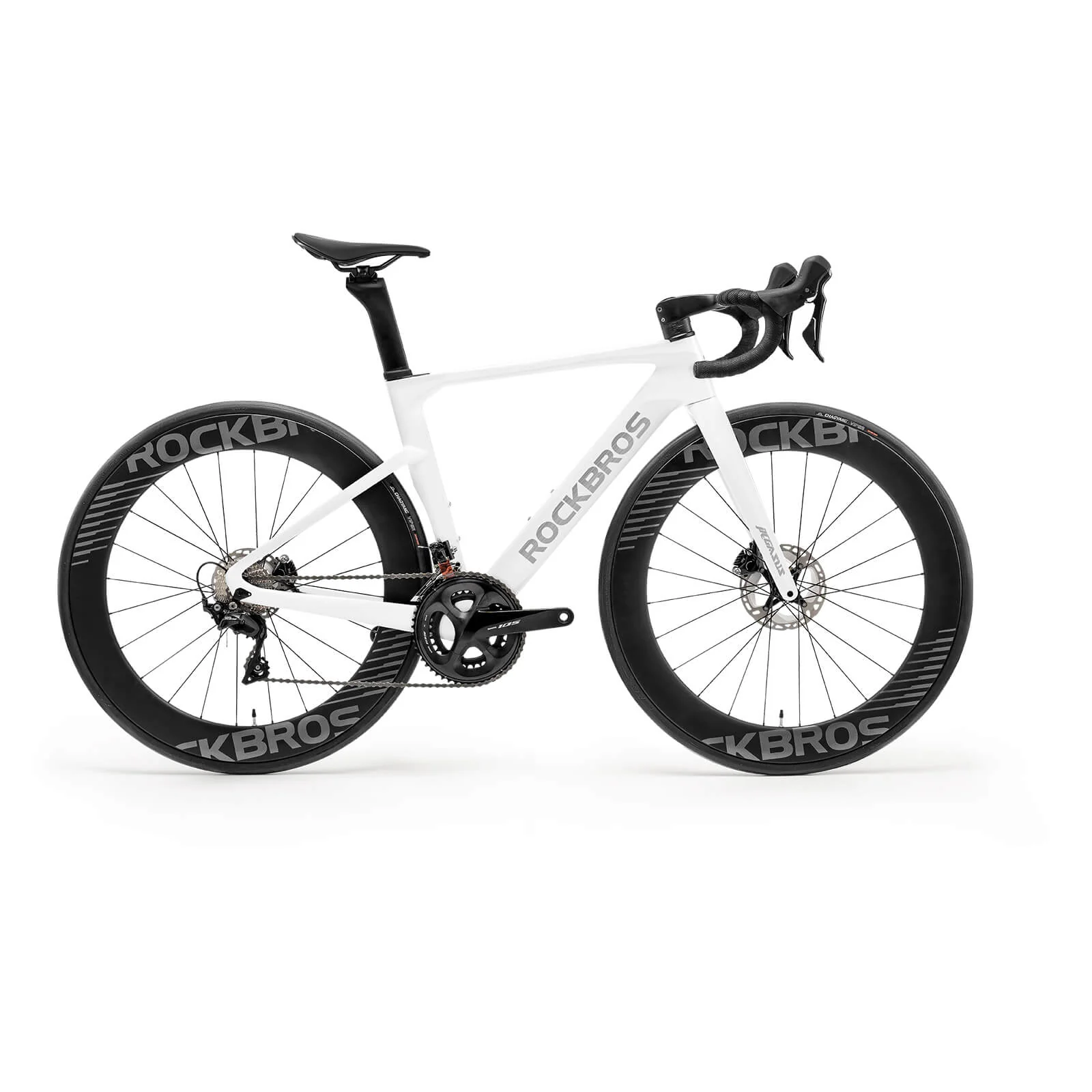 PGZ Carbon Fiber Road Bike White