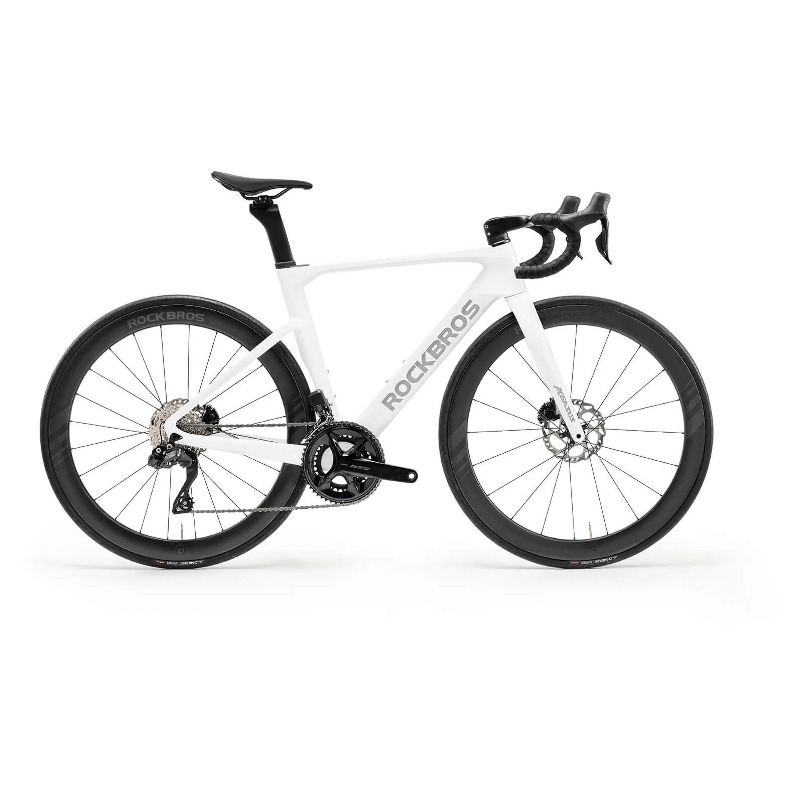 PGZ Carbon Fiber Road Bike White - Image 2