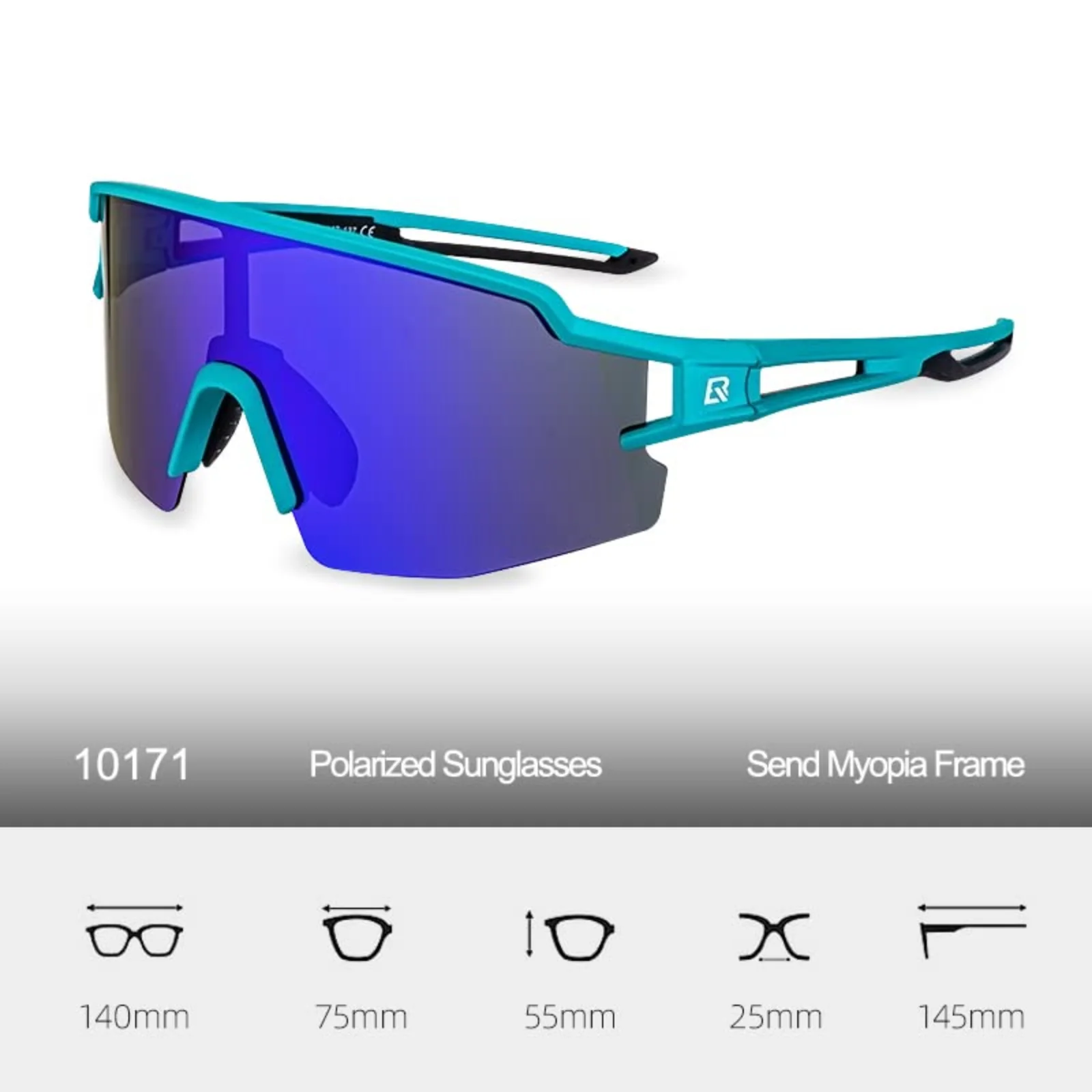 Polarised Sports Sunglasses Ultralight 22g - Image 13