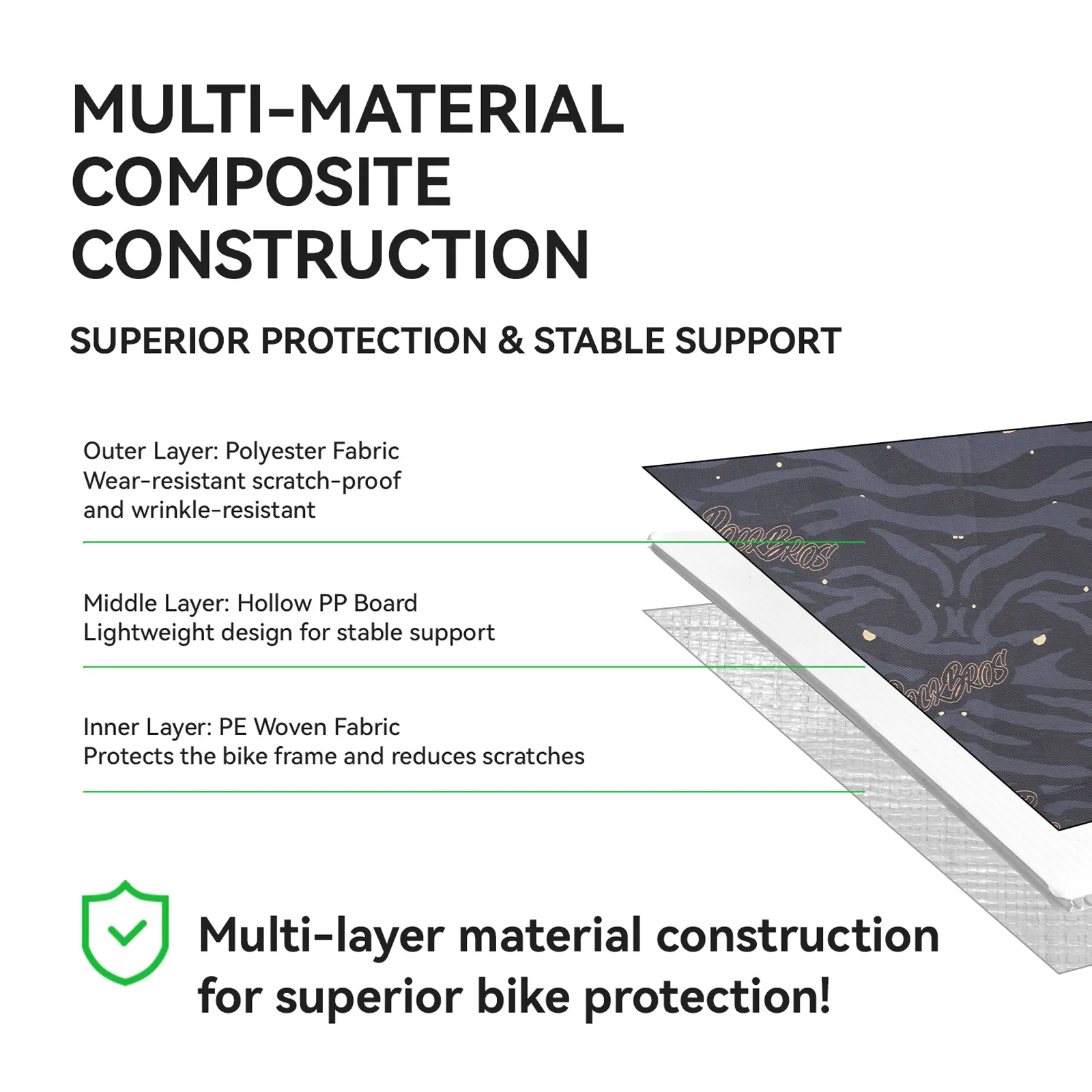 Portable Bike Boot Storage Bag for 14–22 Inch Folding Bikes with Waterproof Cover - Image 10