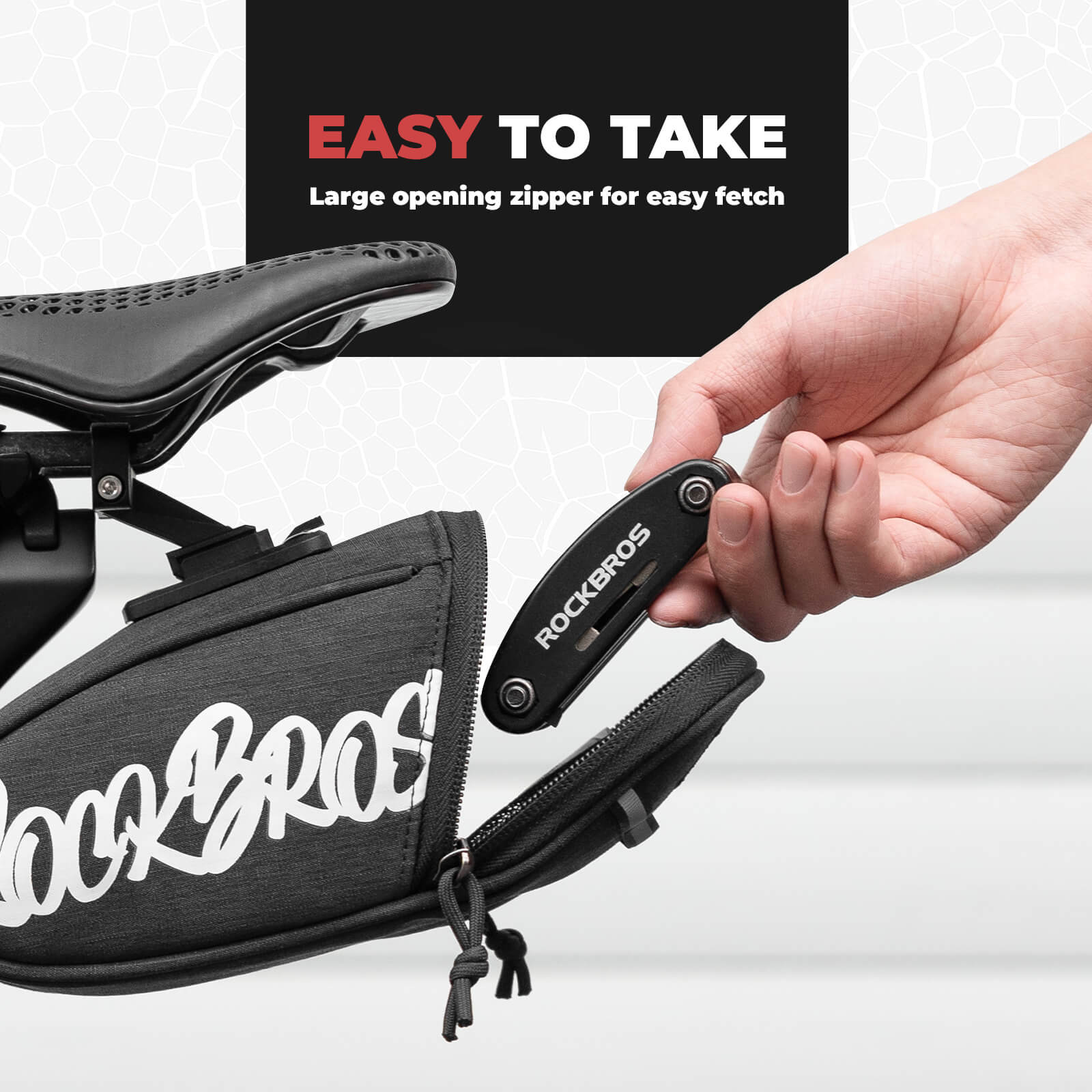 Portable Bike Saddle Bag  Flash Painting Journey Series - Image 13