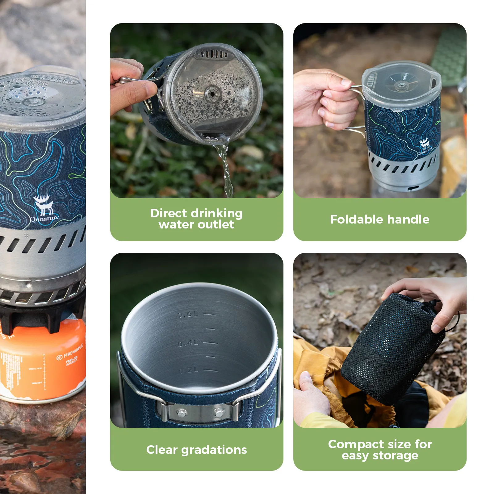 Portable Camping Stove System High Efficiency for Hiking - Image 14