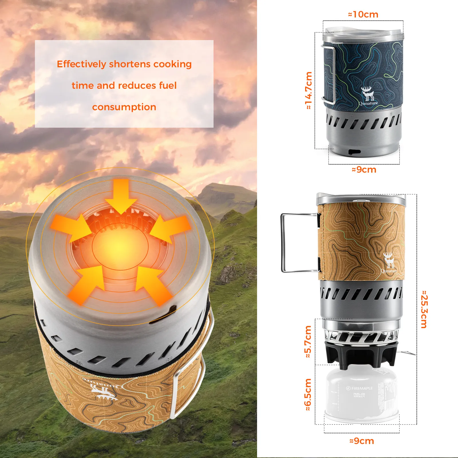 Portable Camping Stove System High Efficiency for Hiking - Image 4