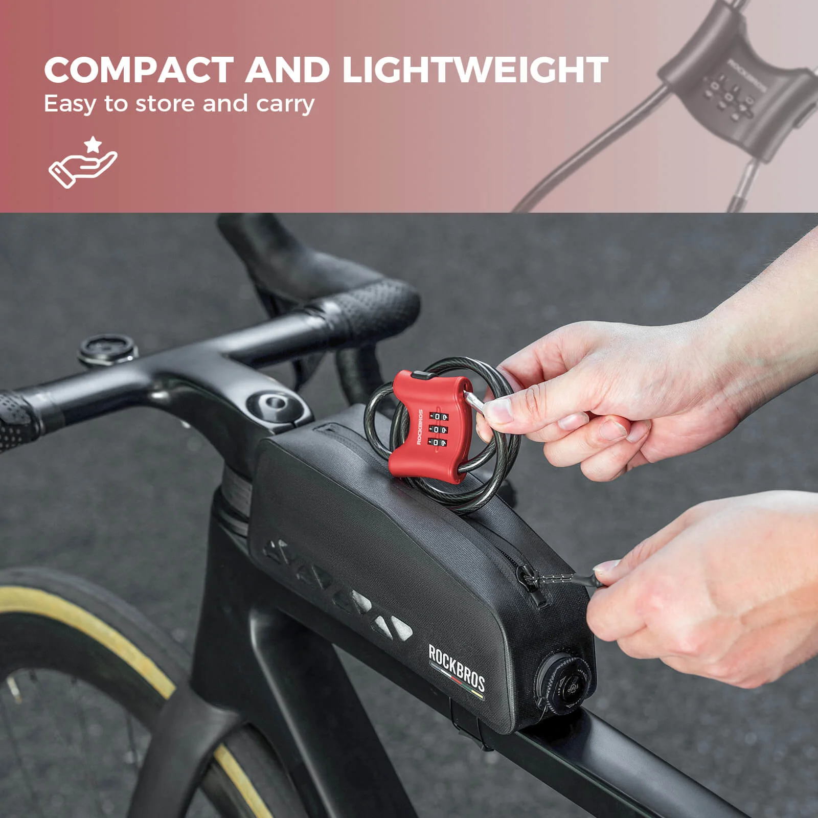 Portable Multi-Use Steel Cable Lock - Image 4