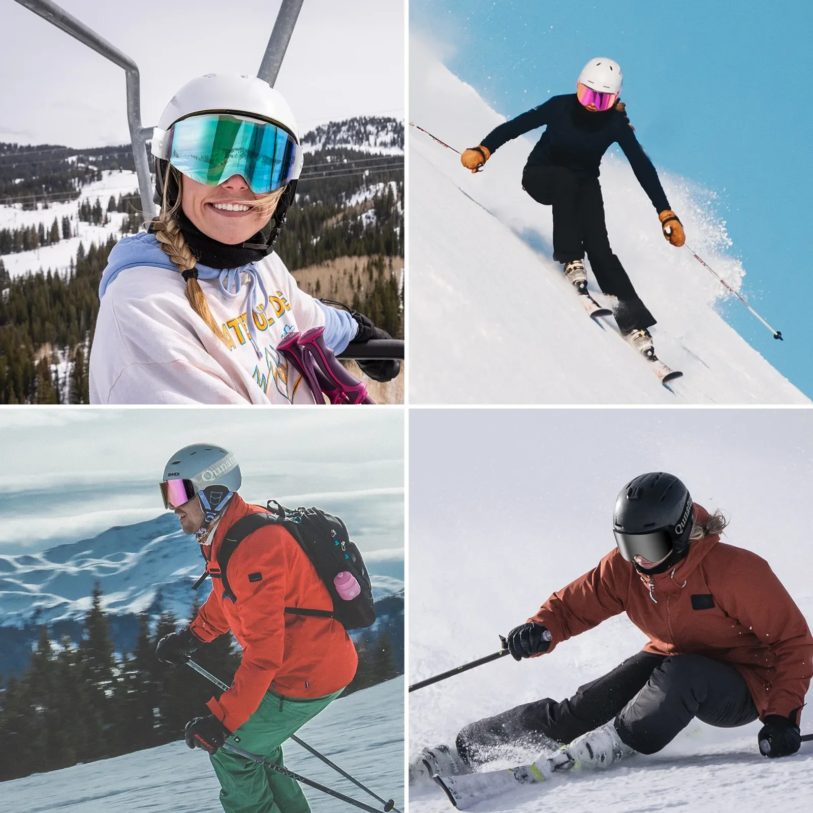 QUNATURE Adult Frameless Ski Goggles - Image 13