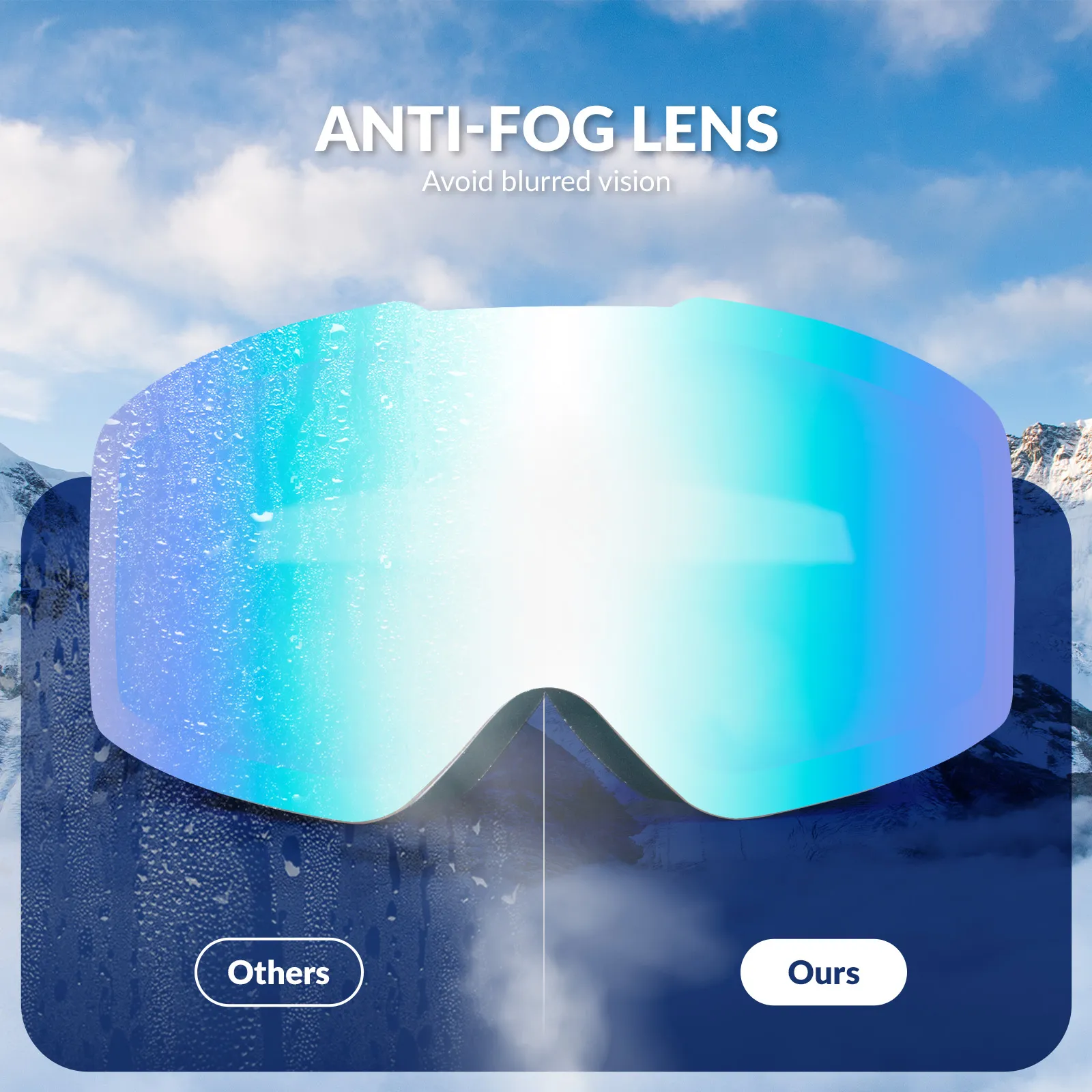 QUNATURE Adult Frameless Ski Goggles - Image 18