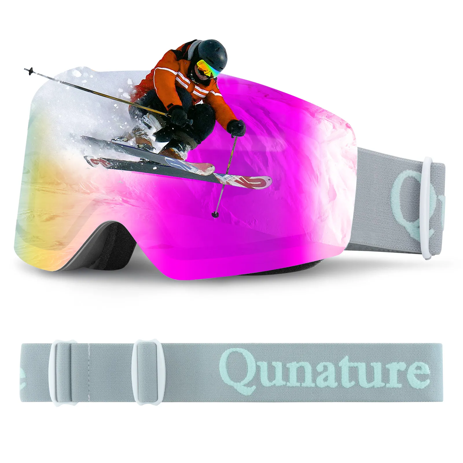 QUNATURE Adult Frameless Ski Goggles - Image 20