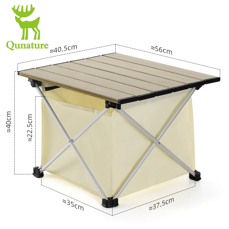 Qunature Aluminium Alloy Folding Portable Table Outdoor Camping Picnic BBQ Desk - Image 16