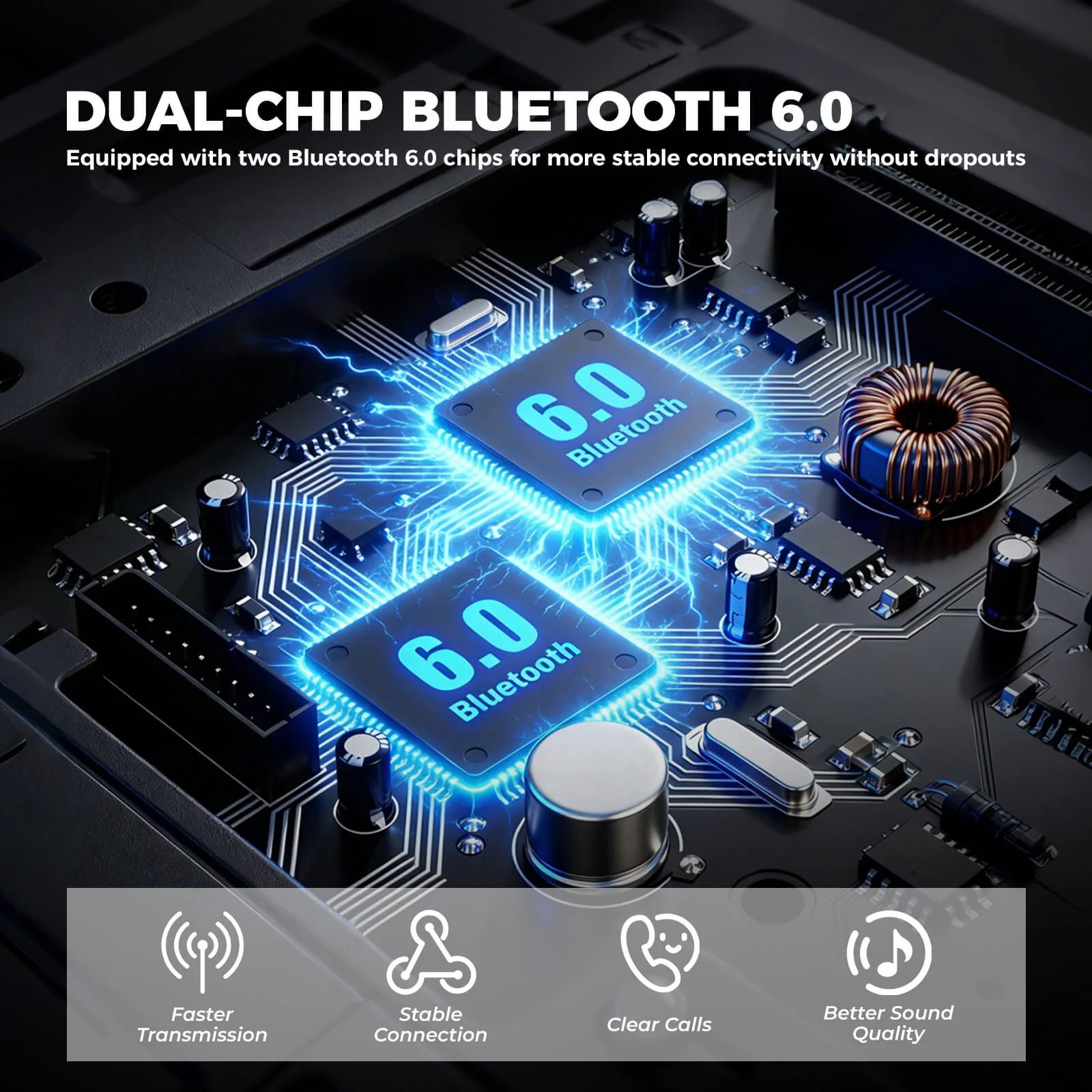 R1 Motorcycle Helmet Bluetooth Headset with Hands-Free Calling - Image 2