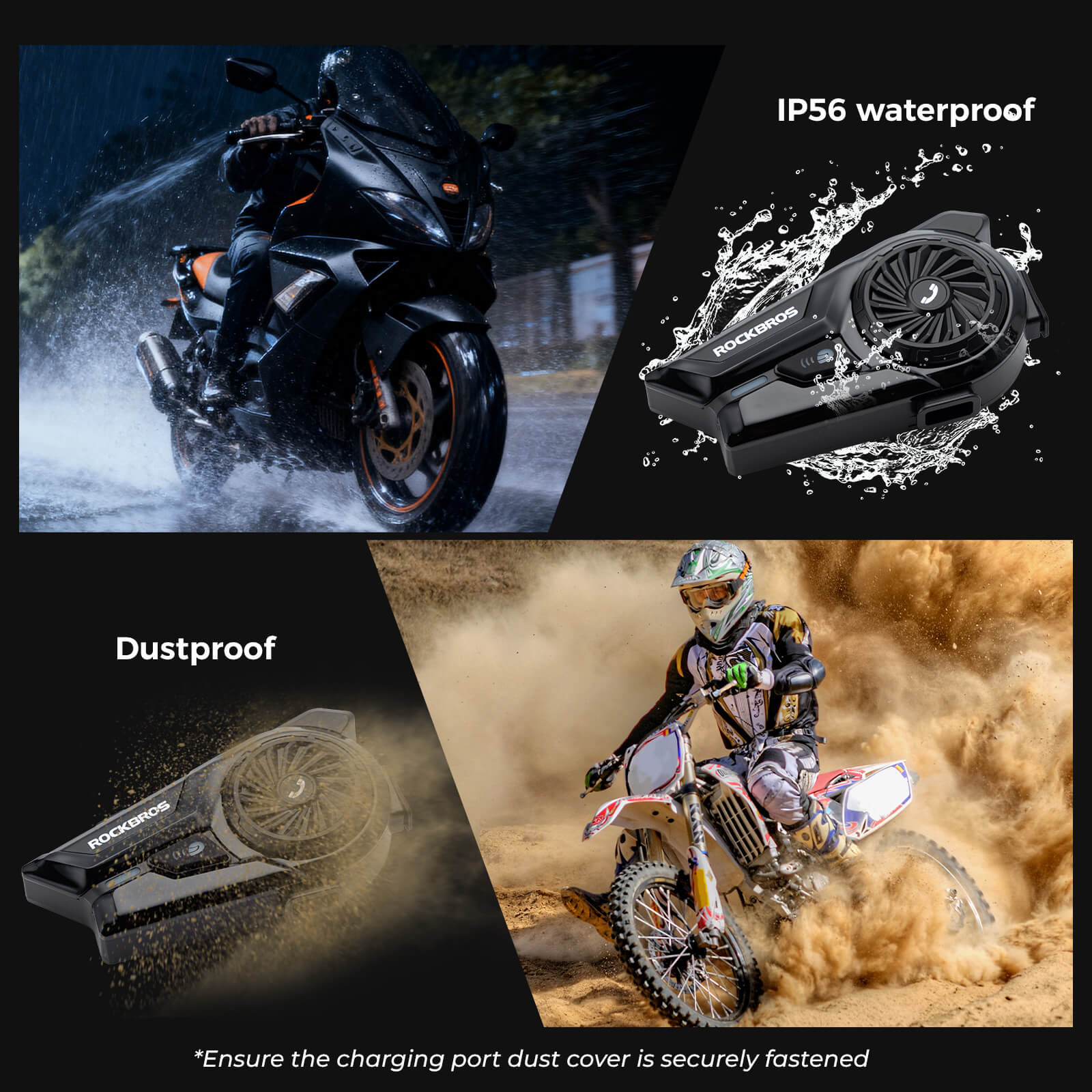 R1 Motorcycle Helmet Bluetooth Headset with Hands-Free Calling - Image 6