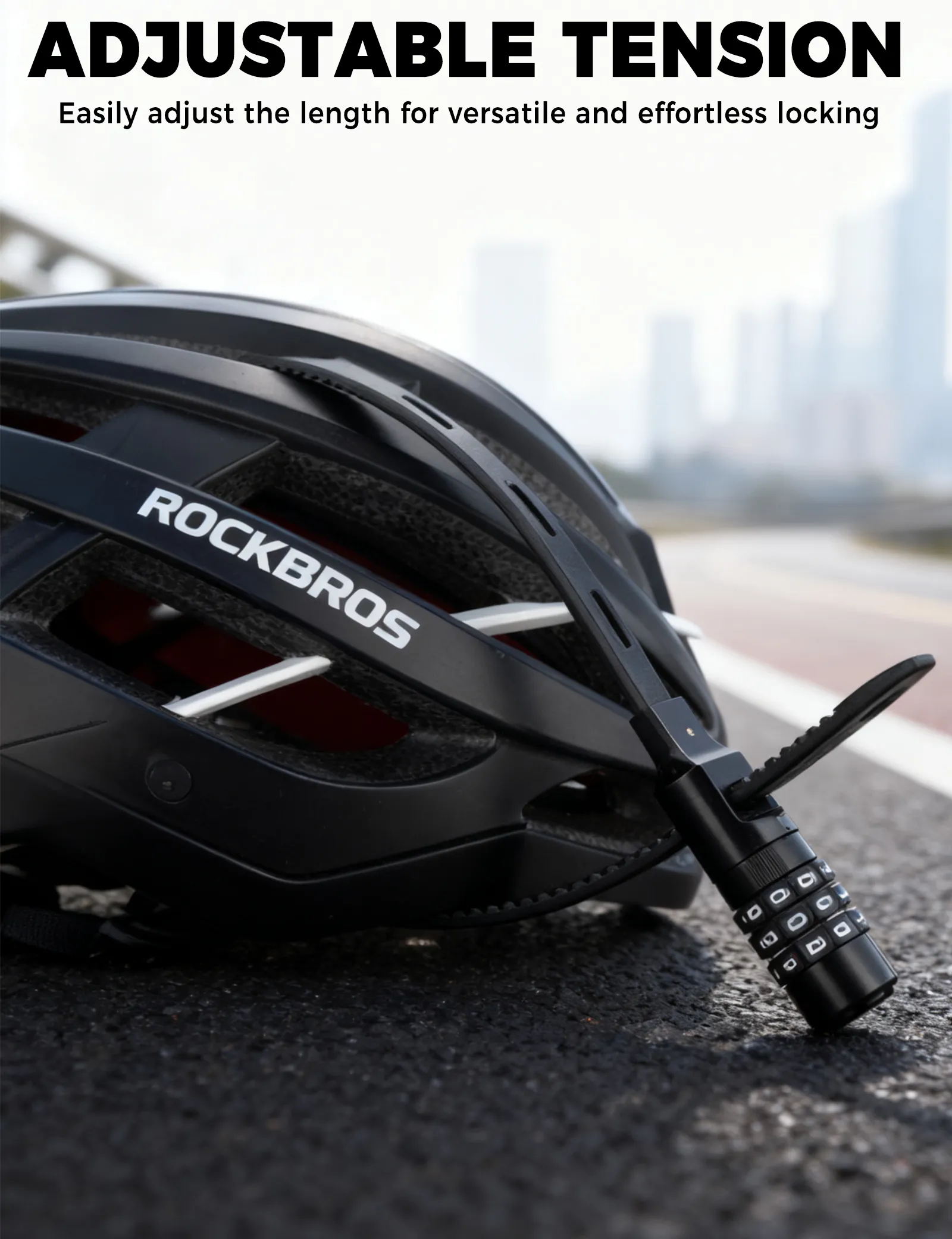 Reusable Cable Tie Bike Lock Lightweight Anti-Theft - Image 2