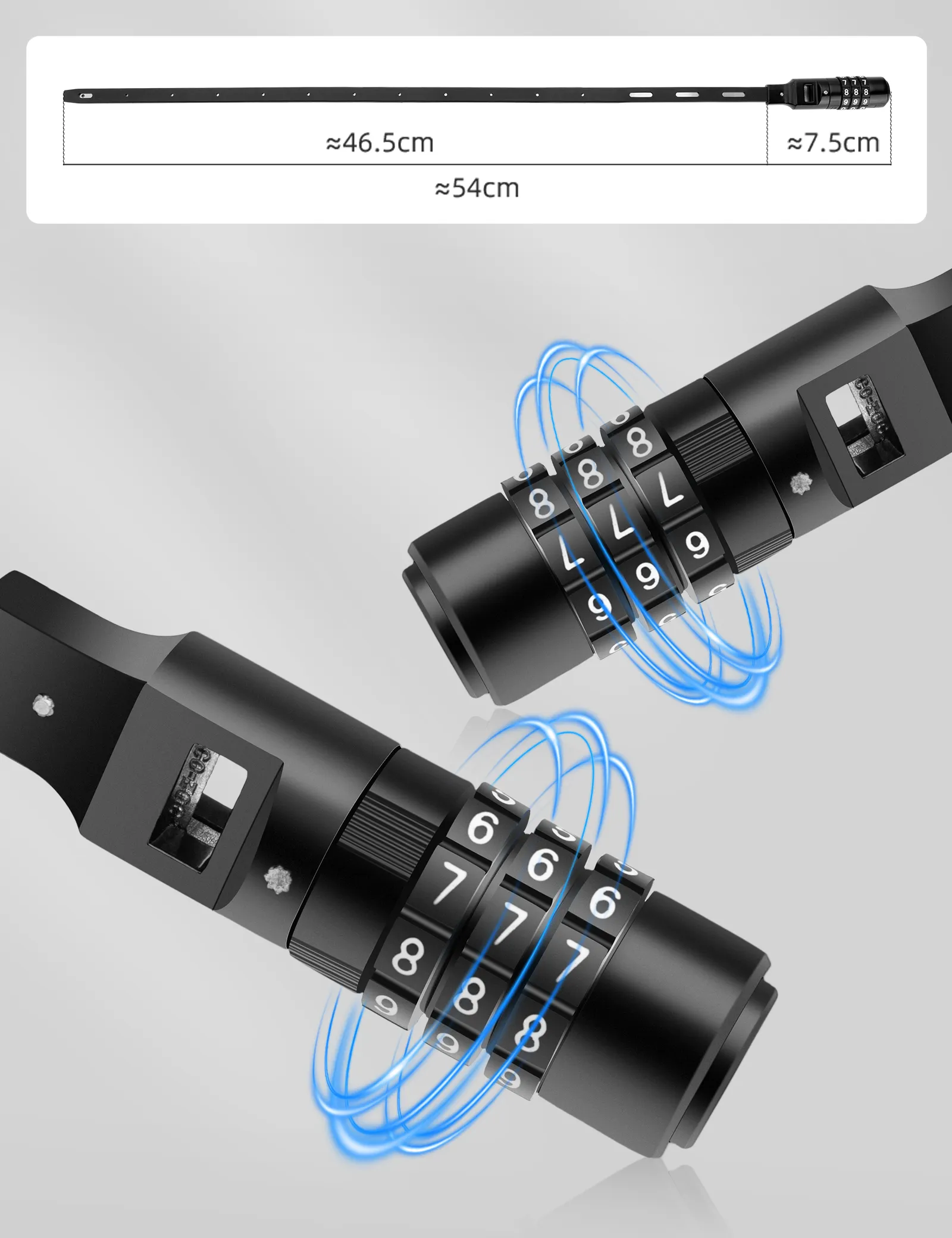 Reusable Cable Tie Bike Lock Lightweight Anti-Theft - Image 4