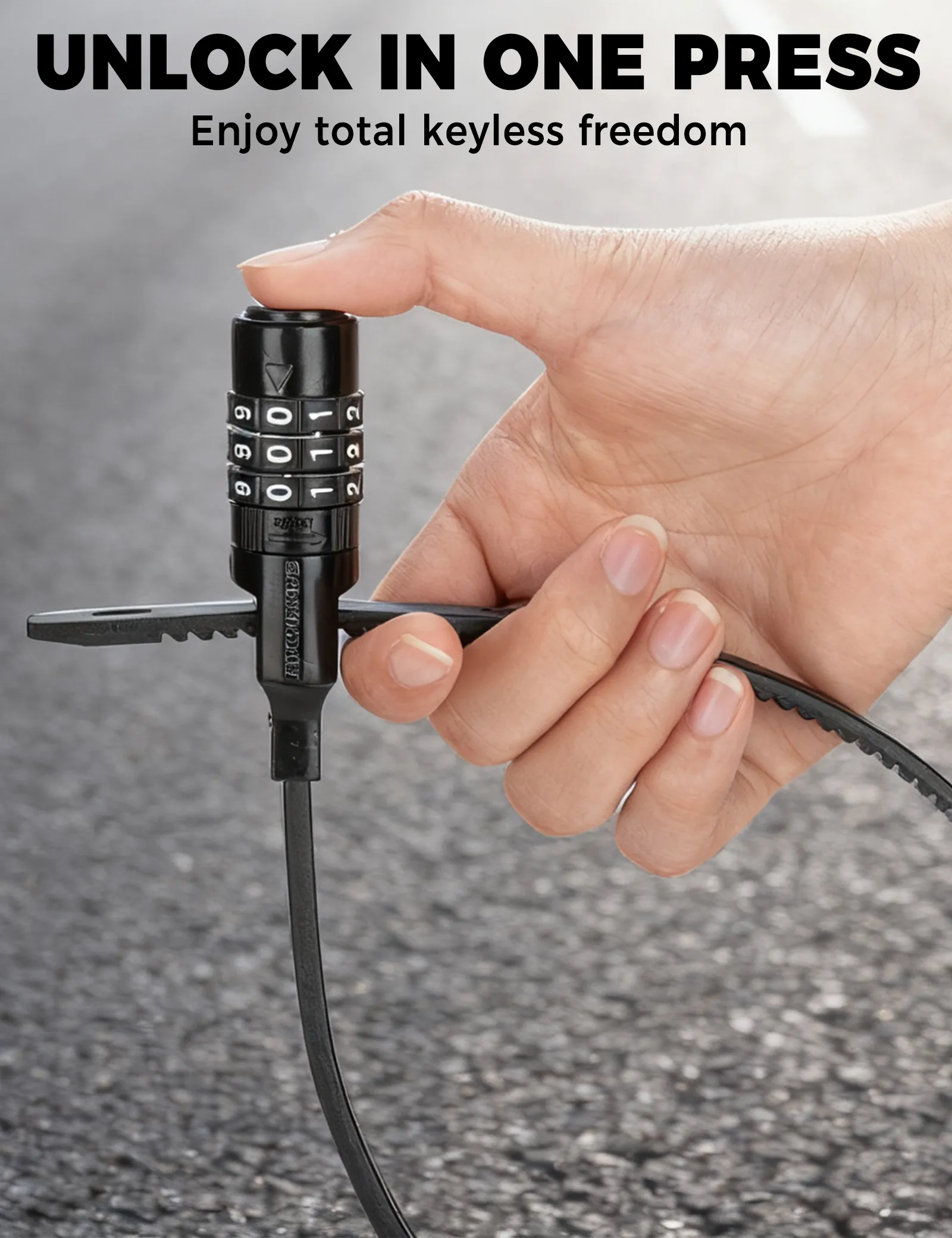 Reusable Cable Tie Bike Lock Lightweight Anti-Theft - Image 5