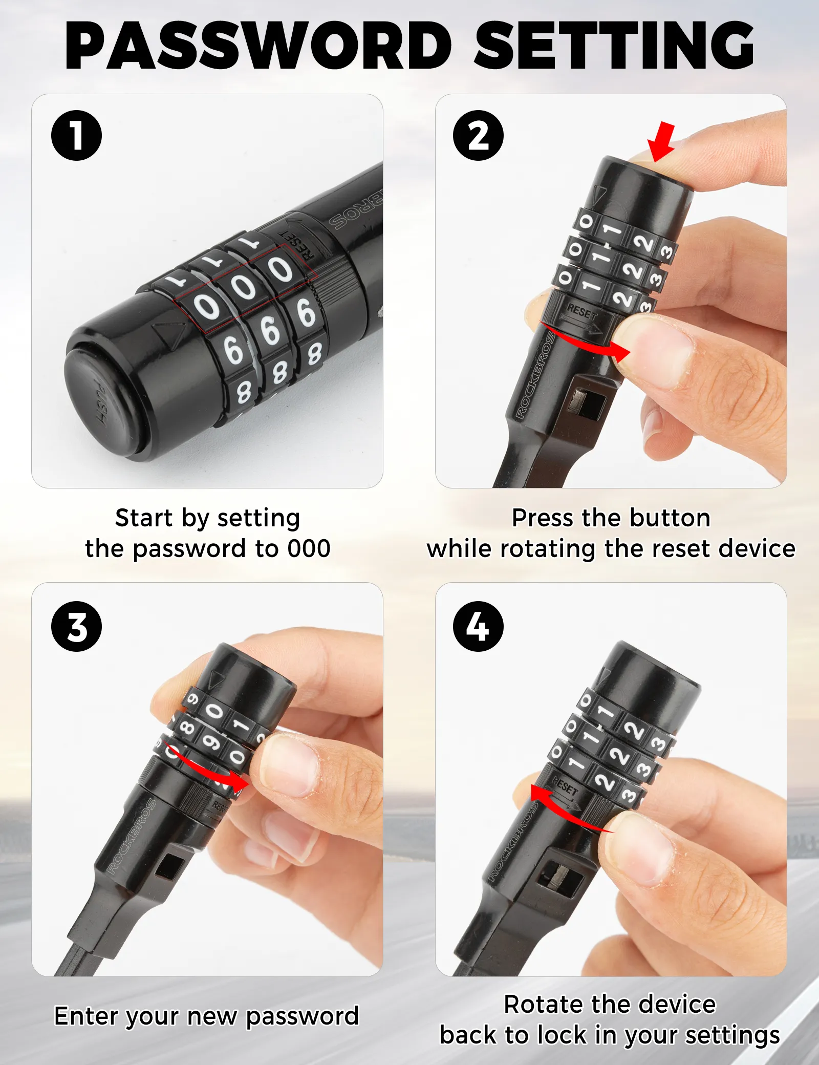 Reusable Cable Tie Bike Lock Lightweight Anti-Theft - Image 6