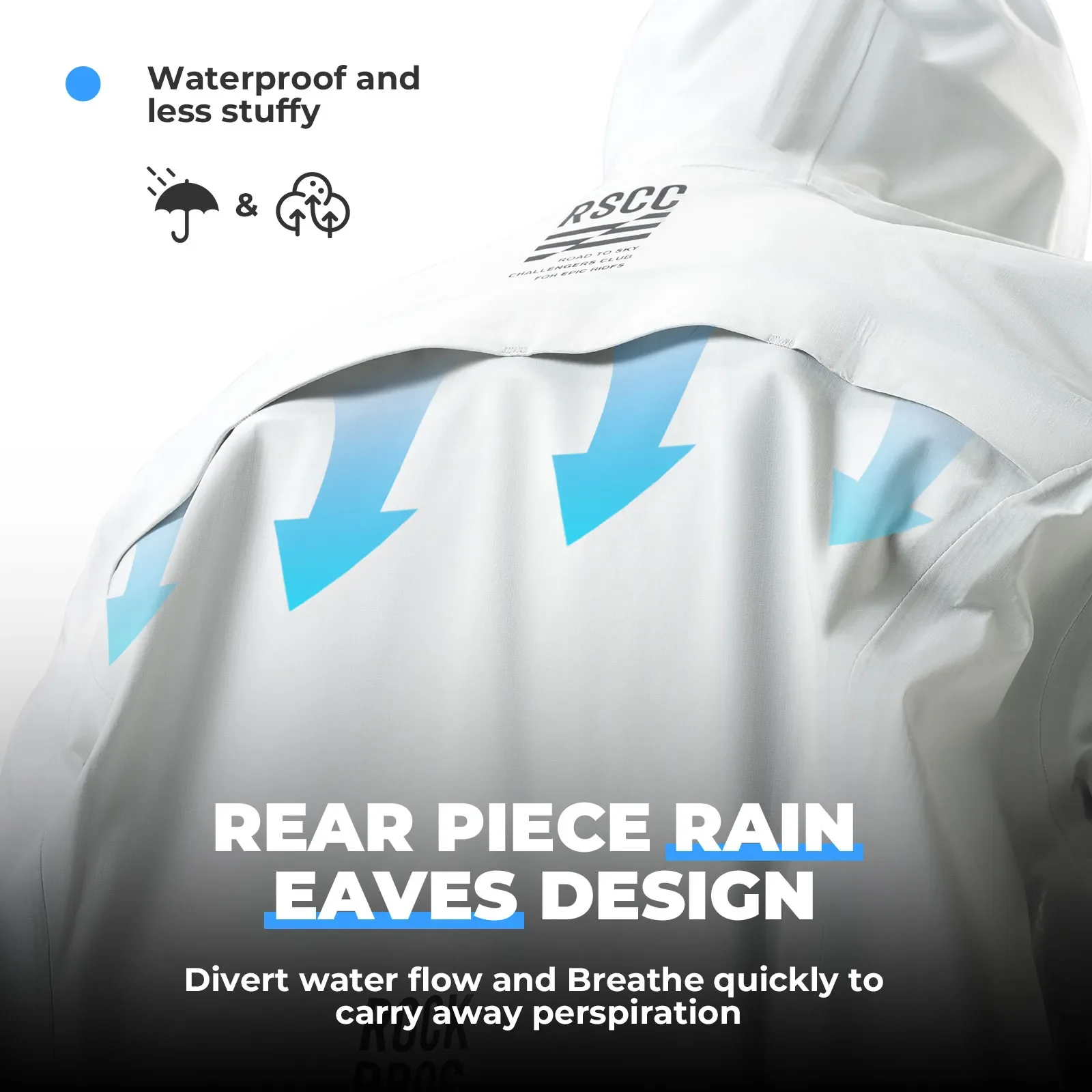 【ROAD TO SKY】All Weather Windproof Hiking Jacket Outdoor Rain Coat - Image 9