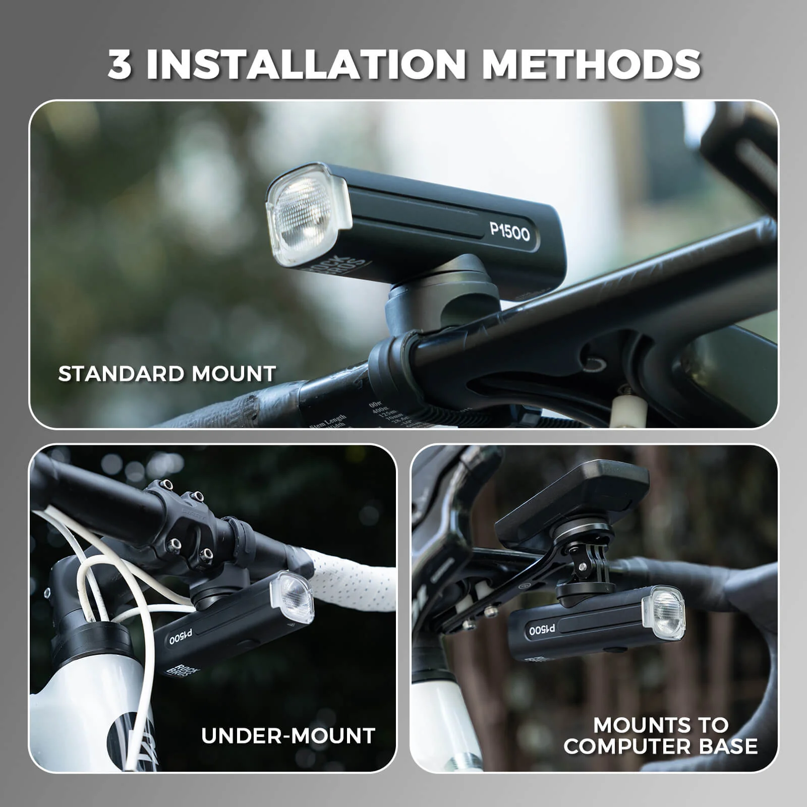 【ROAD TO SKY】 Bike Light Front 600/1200/1500LM IPX6 Waterproof - Image 22