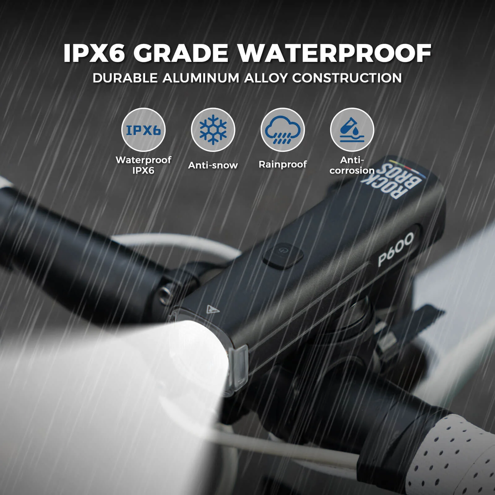 【ROAD TO SKY】 Bike Light Front 600/1200/1500LM IPX6 Waterproof - Image 4
