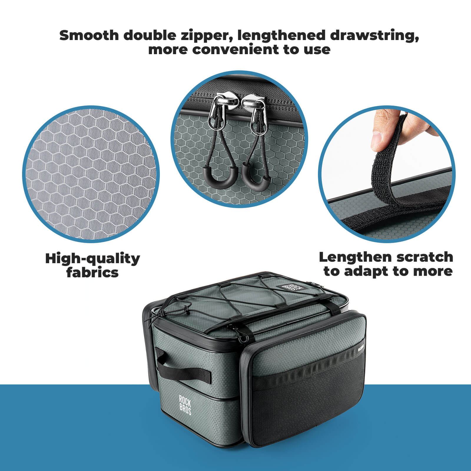【ROAD TO SKY】 Bike Pannier Bags Expandable Large Capacity with Layered Storage - Image 7