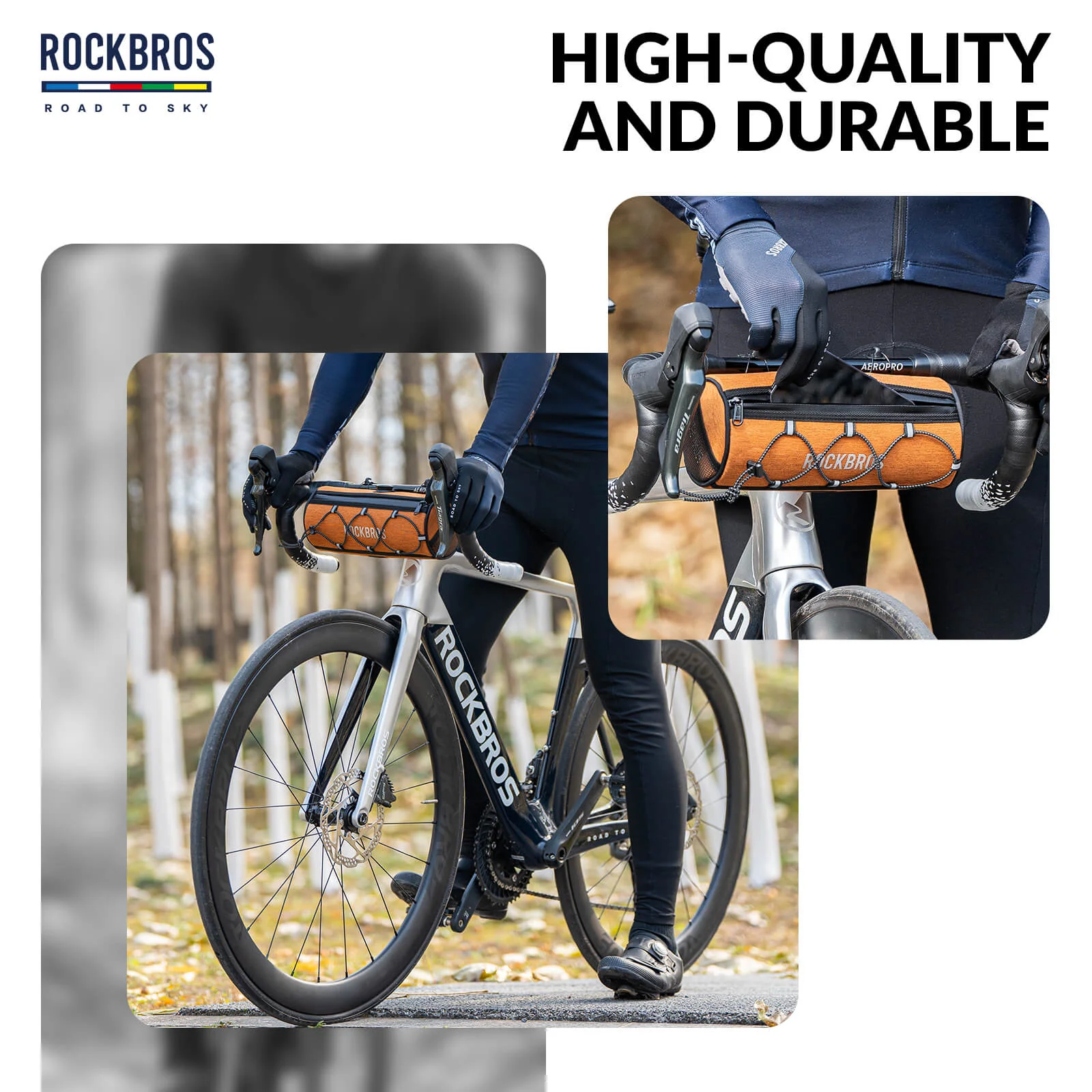 【ROAD TO SKY】 Deluxe Bike Handlebar Bag One-Click Twist Lock 1.5L - Image 32