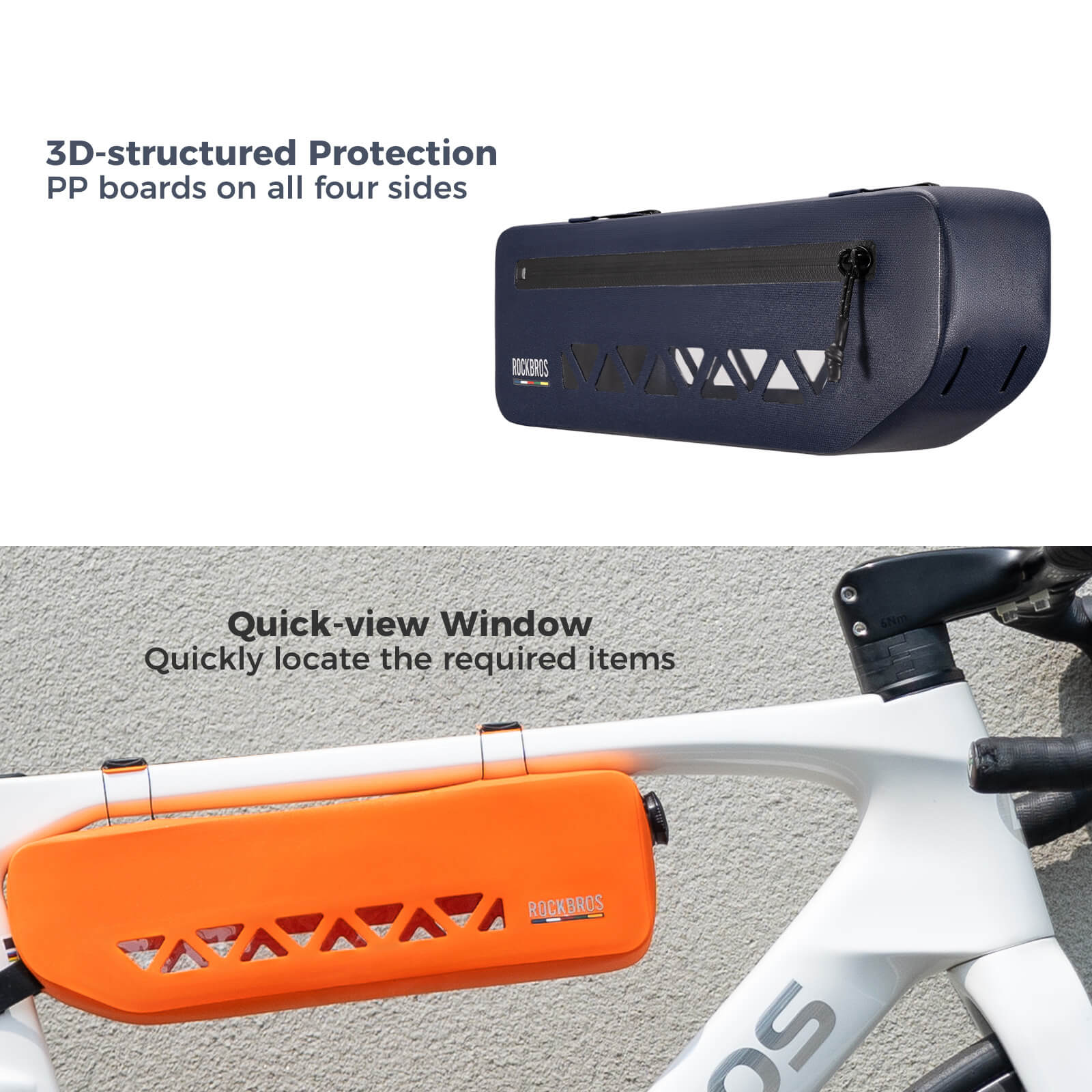【ROAD TO SKY】Seamless Waterproof Bike Frame Bag-AS-140 - Image 21