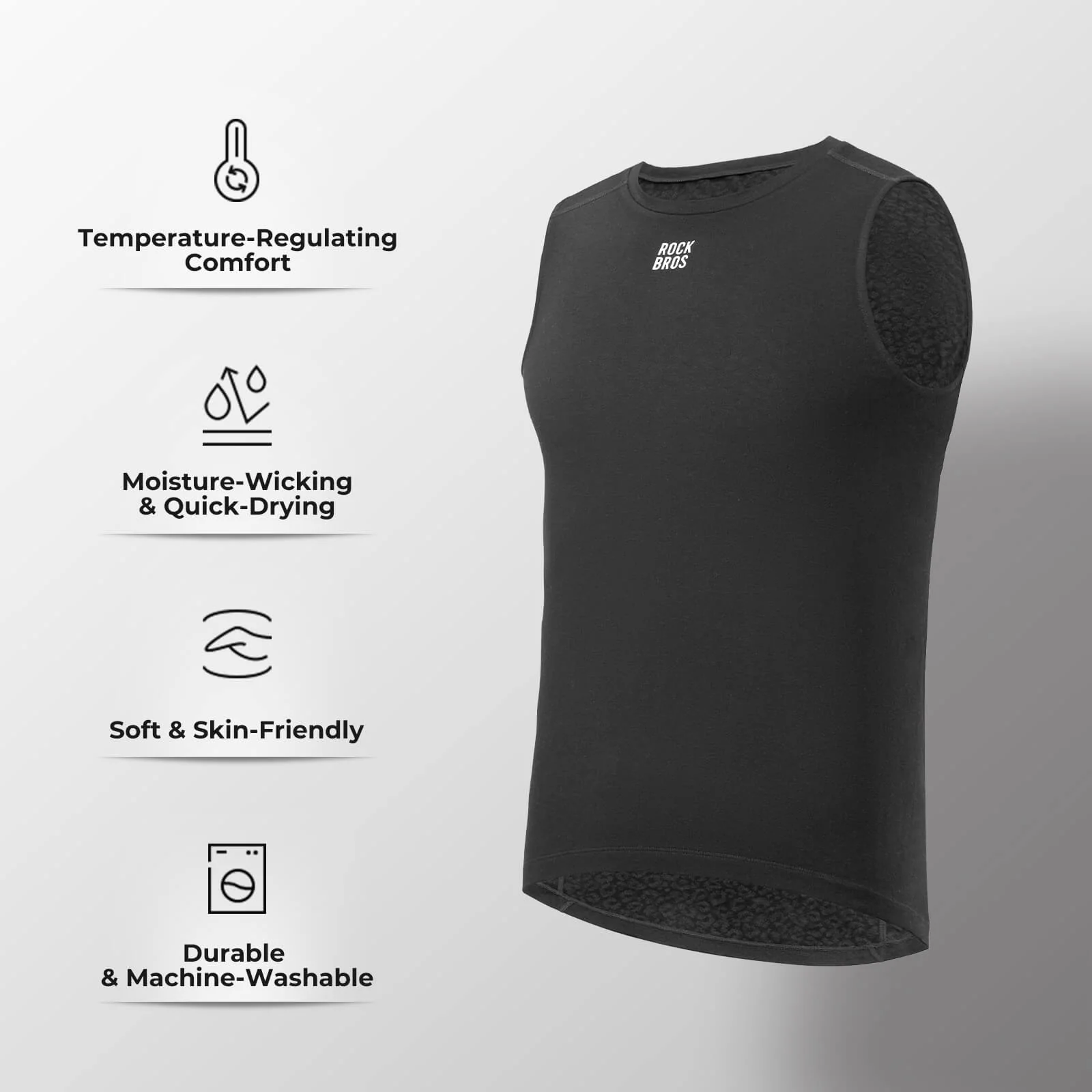 【ROAD TO SKY】Thermal Merino Wool Base Vest - Image 2