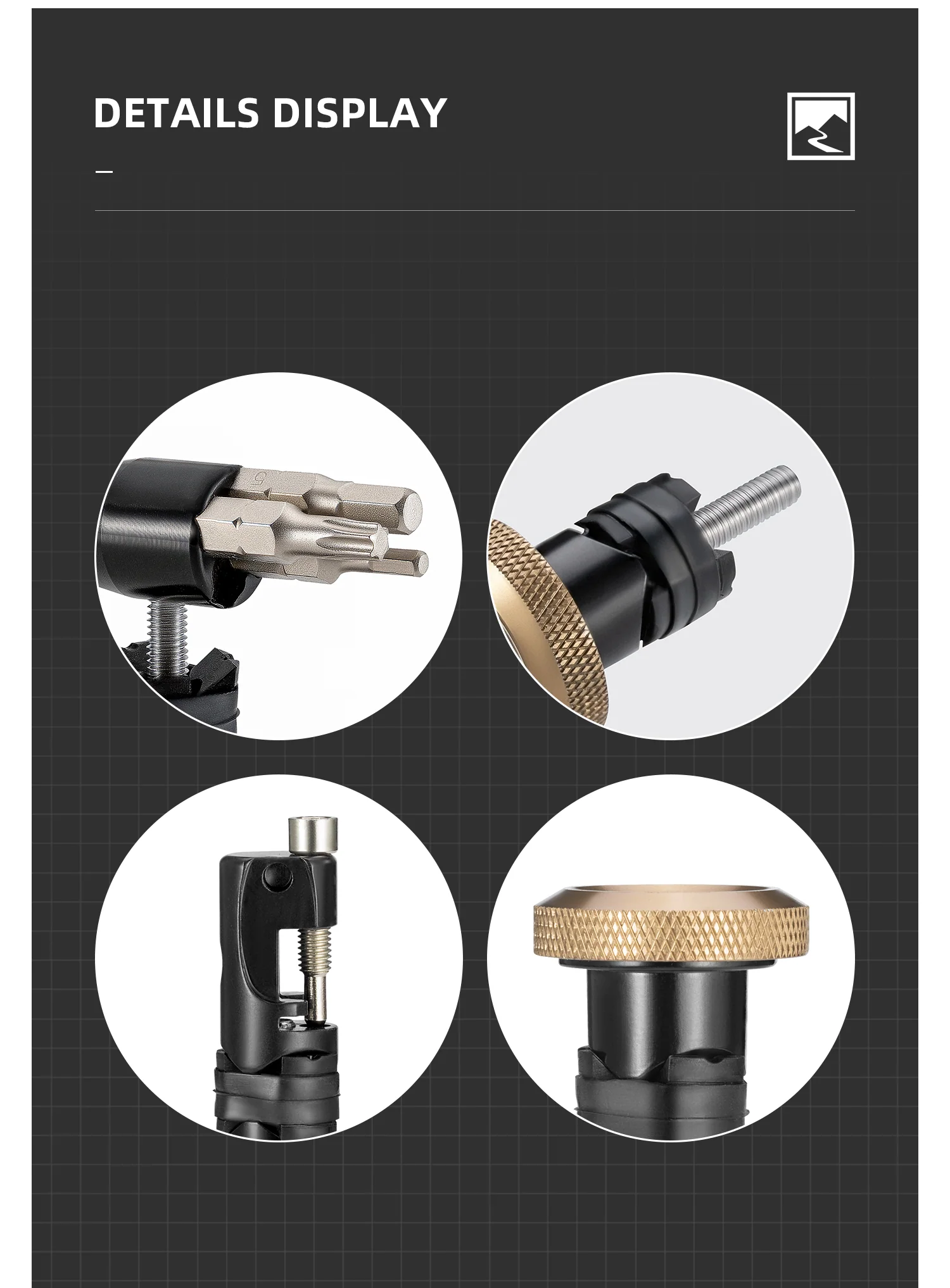 【ROAD TO SKY&VIVK】by ROCKBROS and VIVK Compact Multi-Use Bike Tool Set - Fits in Handlebars - Image 6