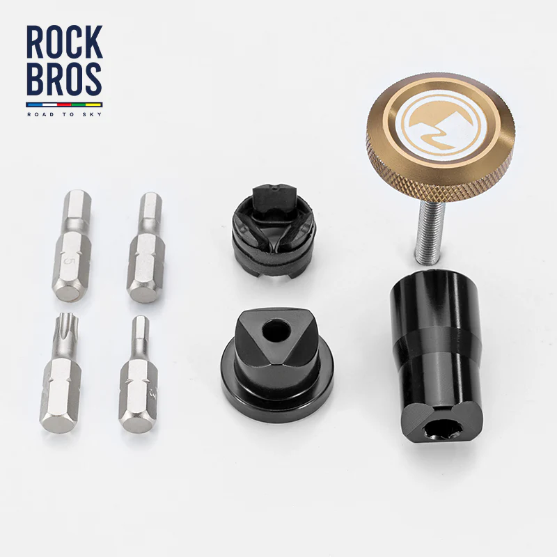 【ROAD TO SKY&VIVK】by ROCKBROS and VIVK Compact Multi-Use Bike Tool Set - Fits in Handlebars - Image 9