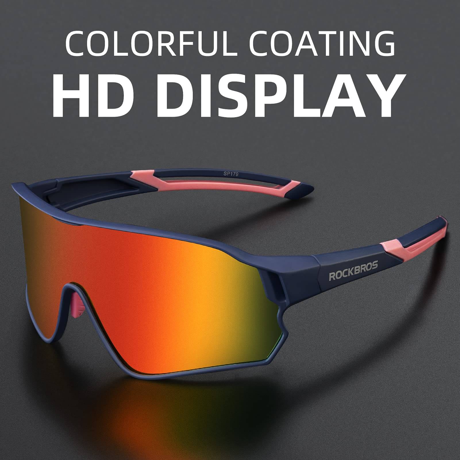 Rockbros Polarised Full Lens Sunglasses For Cycling Outdoor Sports Eyewear UV400 - Image 11