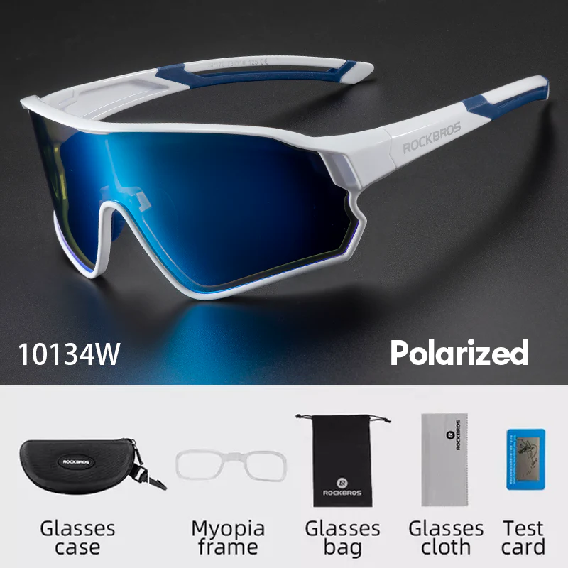 Rockbros Polarised Full Lens Sunglasses For Cycling Outdoor Sports Eyewear UV400 - Image 3
