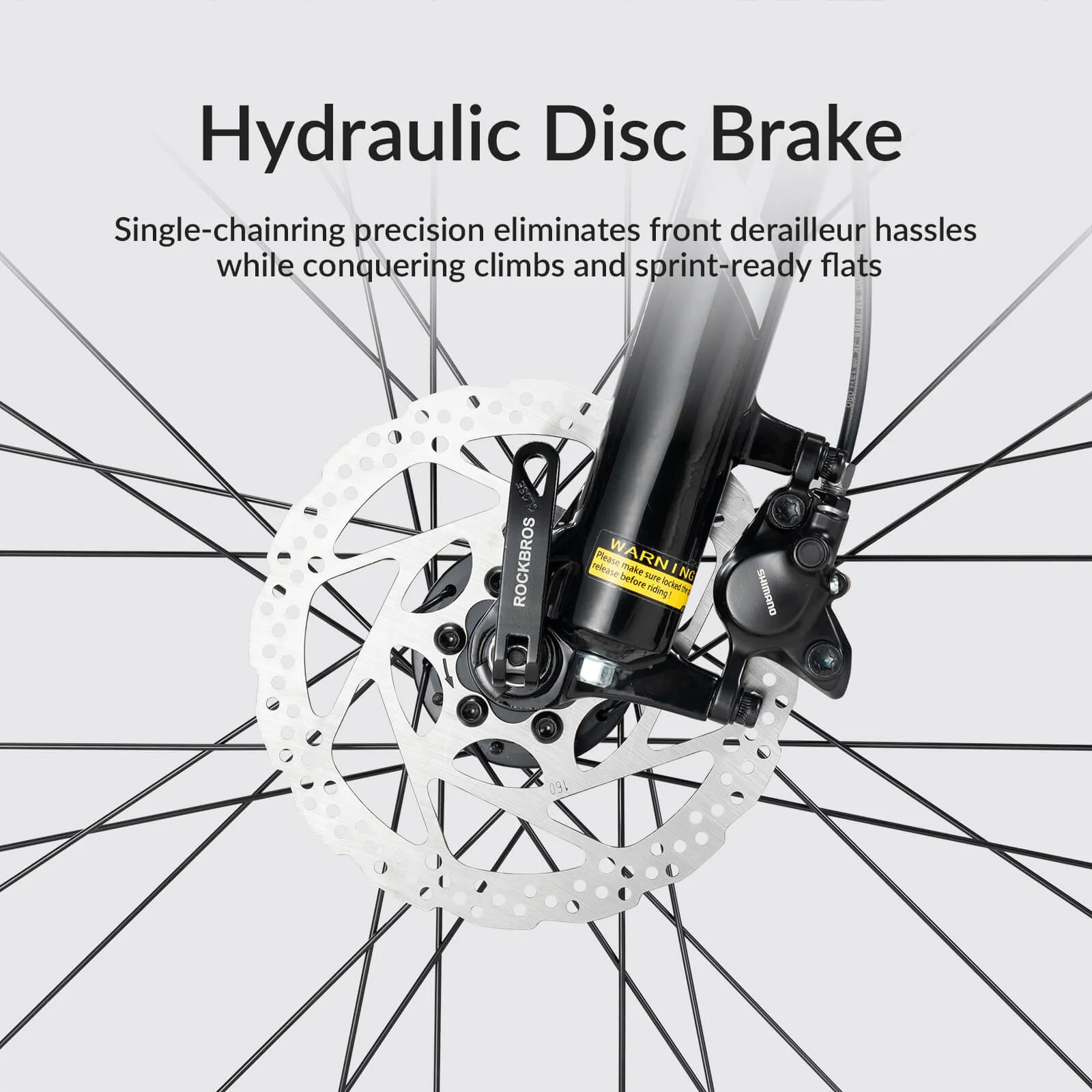 ROCKBROS 29 Inch Aluminium Mountain Bike with Hydraulic Disc Brakes & Gears - MT400 - Image 10