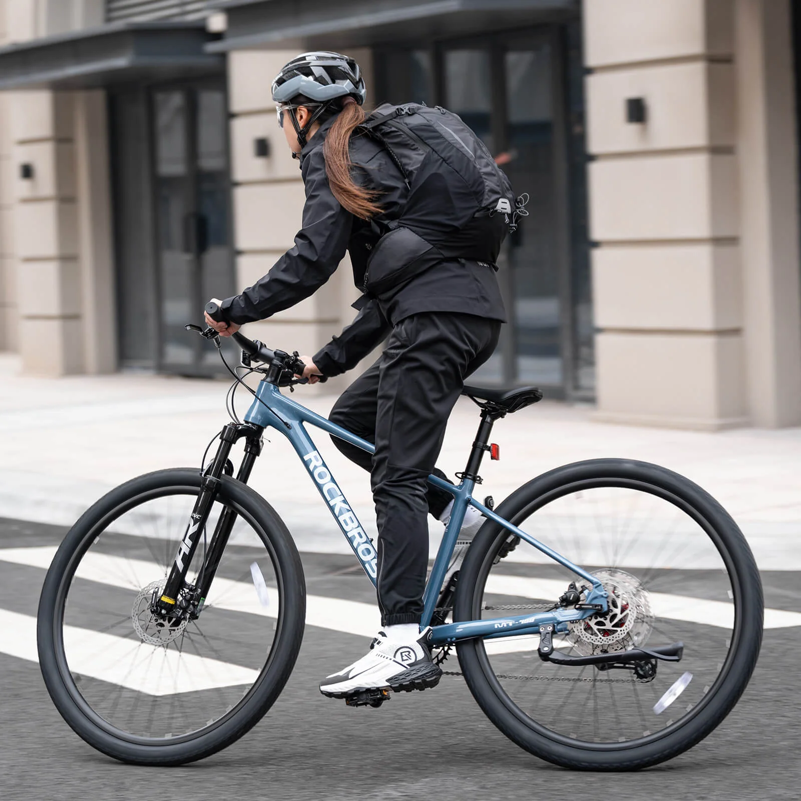 ROCKBROS 29 Inch Aluminium Mountain Bike with Hydraulic Disc Brakes & Gears - MT400 - Image 14