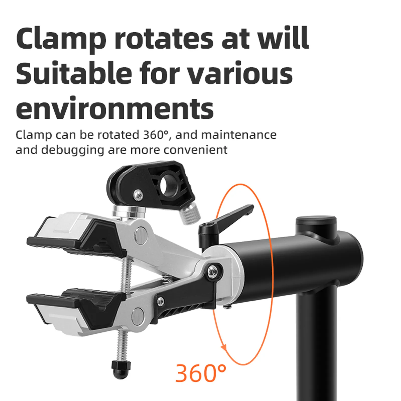 ROCKBROS 360° Rotatable Bike Repair Stand with Tool Tray - Image 3