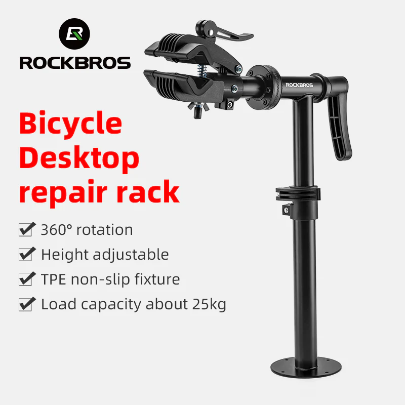 ROCKBROS Adjustable Bike Repair Stand Bench Mount Bicycle Desktop Workstand - Image 2