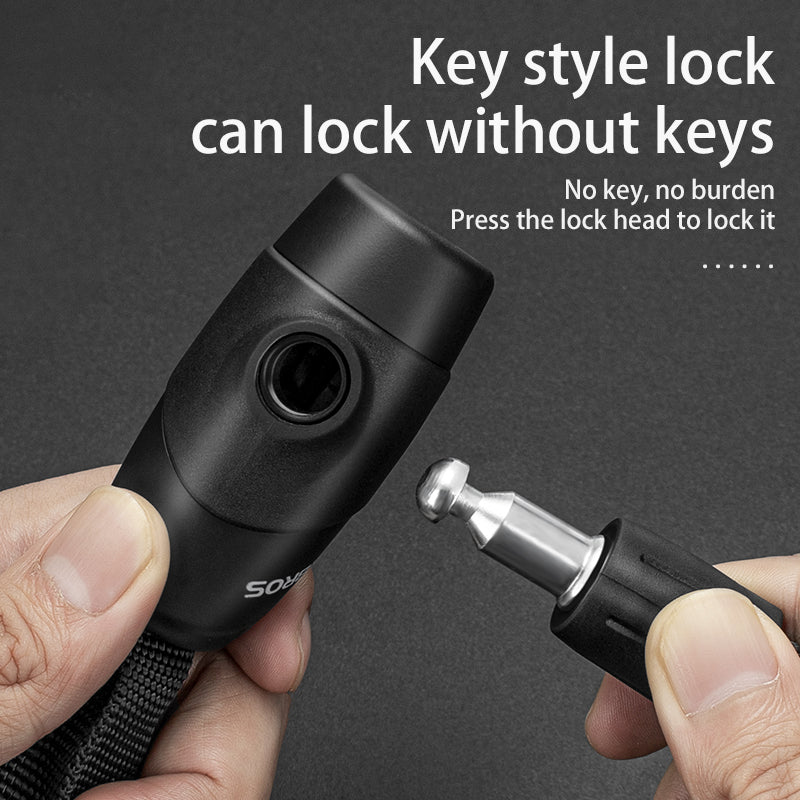 ROCKBROS Bicycle Bike Chain Lock Key Style 95cm - Image 4
