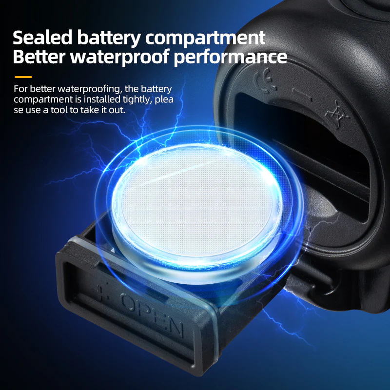 ROCKBROS Bicycle Bike Electronic Horn 100dB Cycling Bell Alarm Ring Waterproof - Image 5