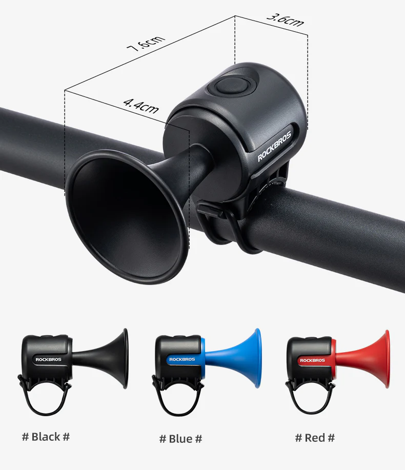 ROCKBROS Bicycle Bike Electronic Horn 100dB Cycling Bell Alarm Ring Waterproof - Image 9