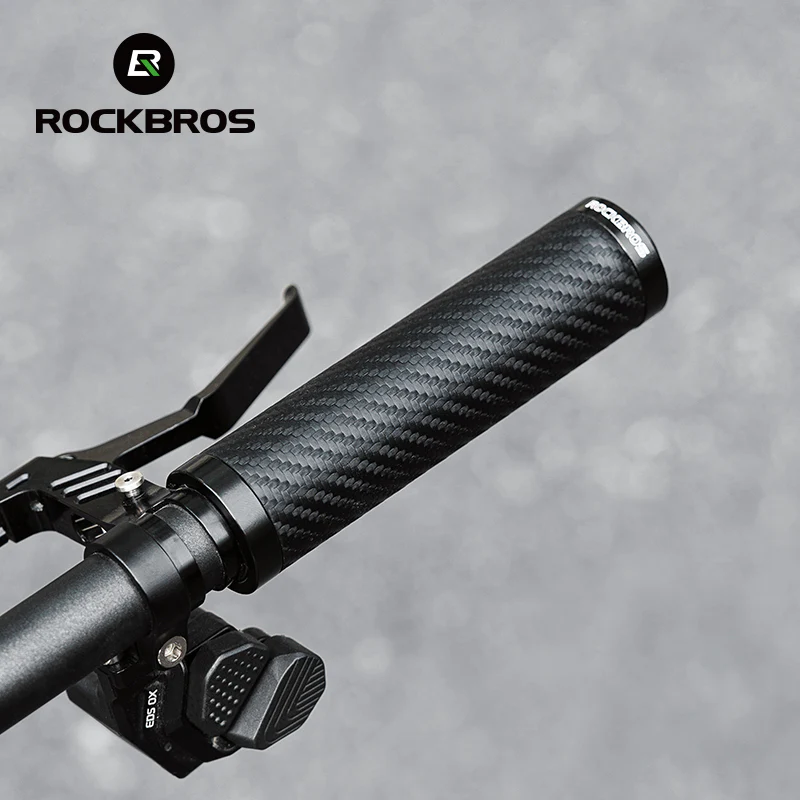 ROCKBROS Bicycle Bike Handlebar Handle Grips PU Leather Comfortable - Image 10
