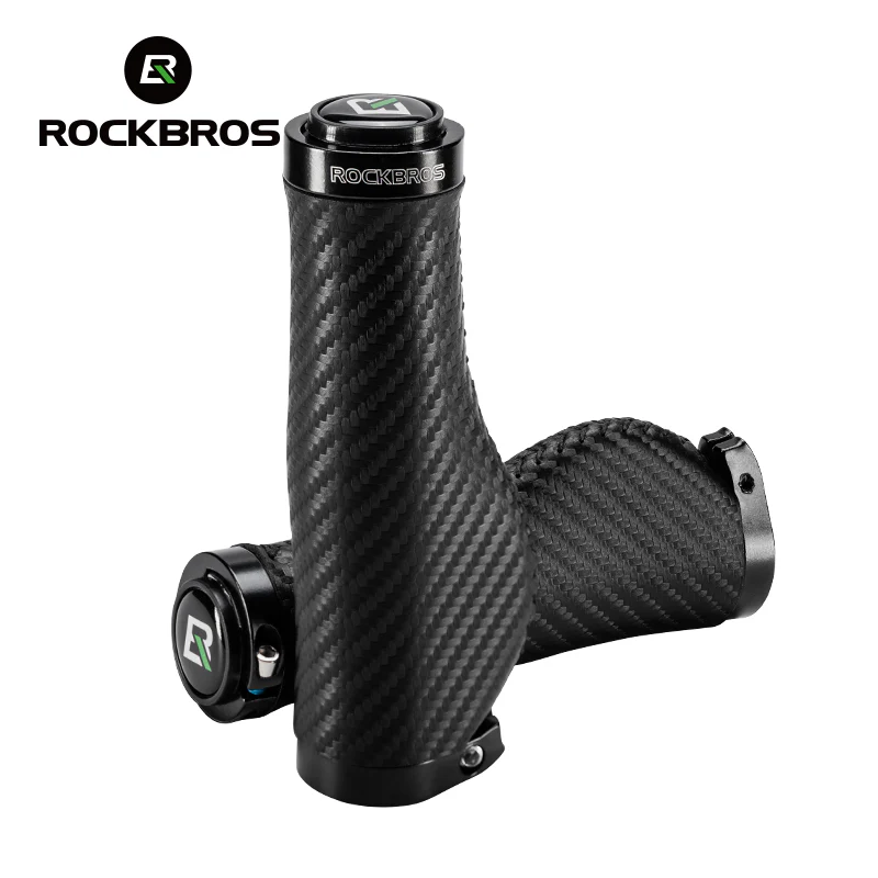 ROCKBROS Bicycle Bike Handlebar Handle Grips PU Leather Comfortable - Image 16