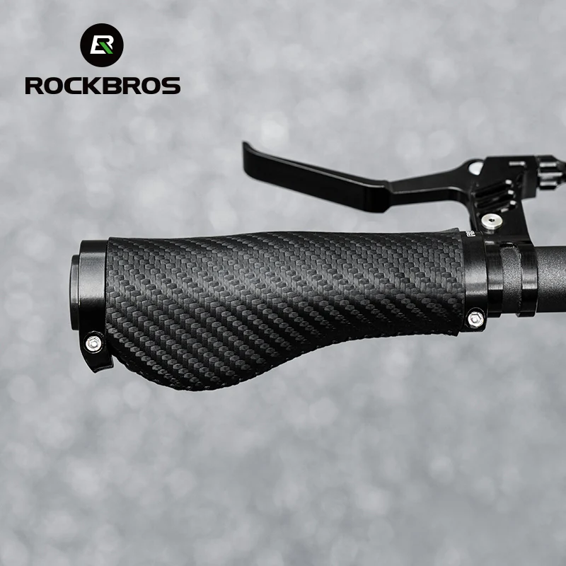 ROCKBROS Bicycle Bike Handlebar Handle Grips PU Leather Comfortable - Image 9