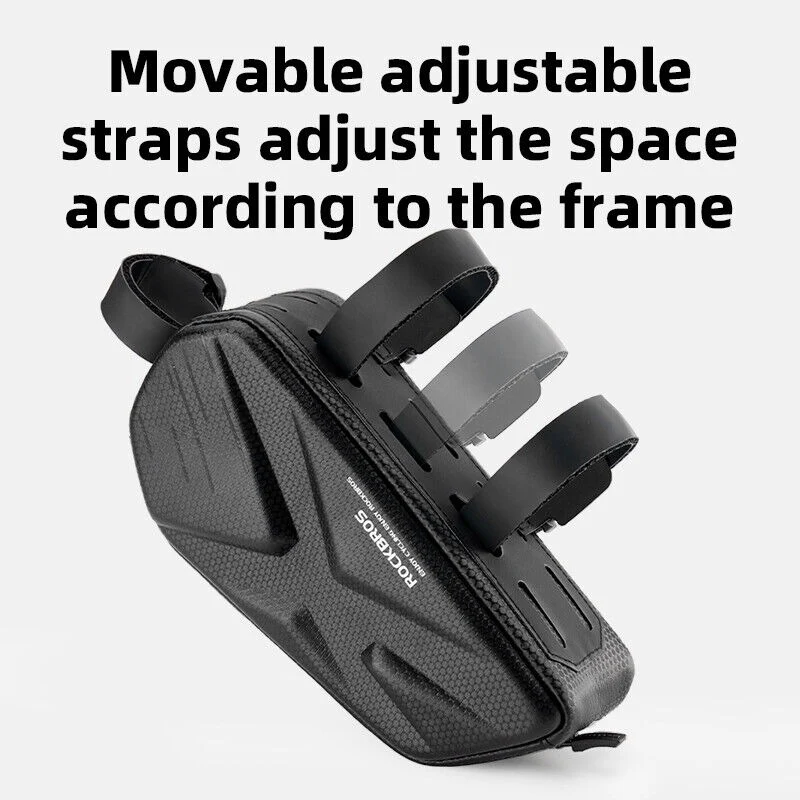 ROCKBROS Bicycle Bike Top Tube Frame Bag 1.4L Cycling Waterproof Hard Shell - Image 4