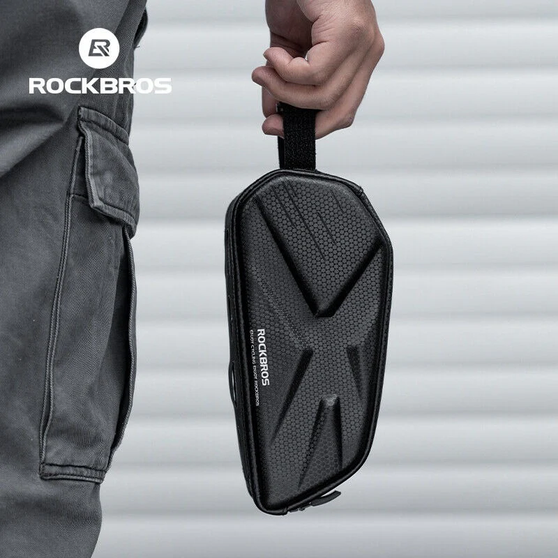 ROCKBROS Bicycle Bike Top Tube Frame Bag 1.4L Cycling Waterproof Hard Shell - Image 8