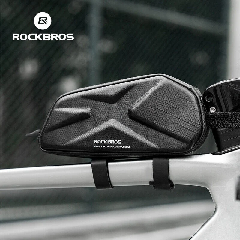 ROCKBROS Bicycle Bike Top Tube Frame Bag 1.4L Cycling Waterproof Hard Shell - Image 9
