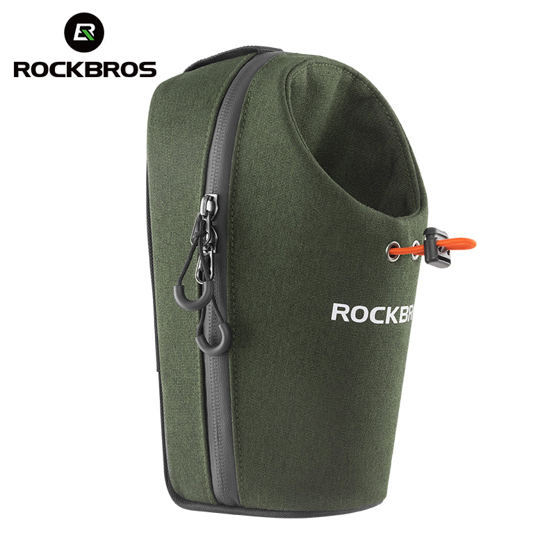 ROCKBROS Bicycle Handlebar Bag 1.5L Water Bottle Bag Folding Bike Front Bag - Image 14