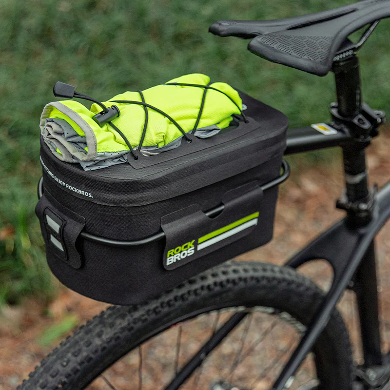 ROCKBROS Bicycle Rear Rack Pannier Bag 6L Waterproof Bike Trunk Bag Storage Bag - Image 2