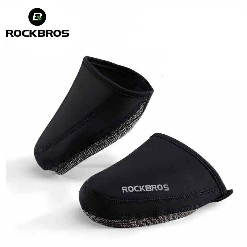 Rockbros Bicycle Riding Half Shoe Cover Windproof Wear-resistant And Warm Black - Image 8
