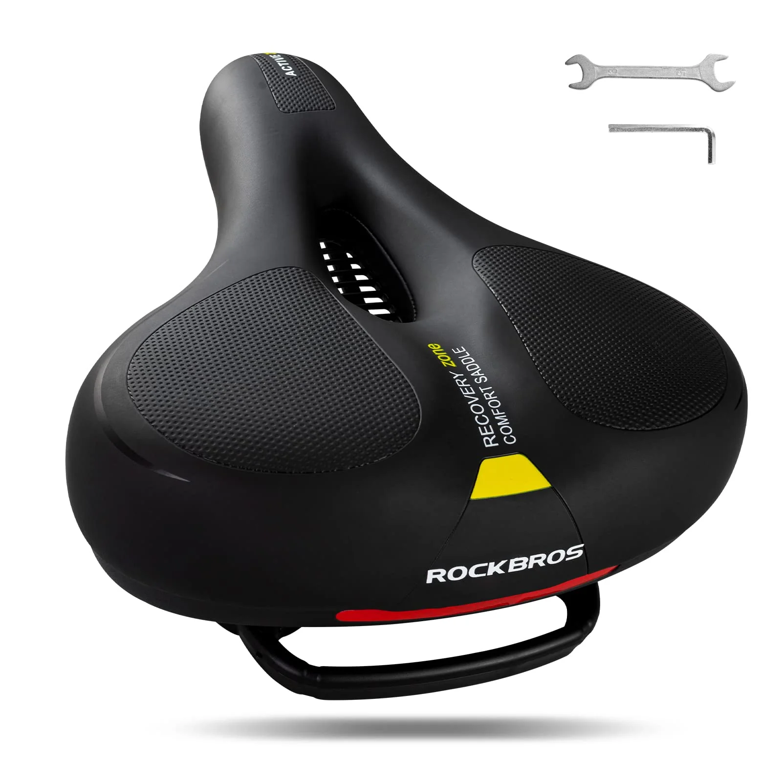ROCKBROS Bike Bicycle Saddle Seat With Handle Comfort Shockproof Memory Foam Reflective Cycling Cushion - Image 7