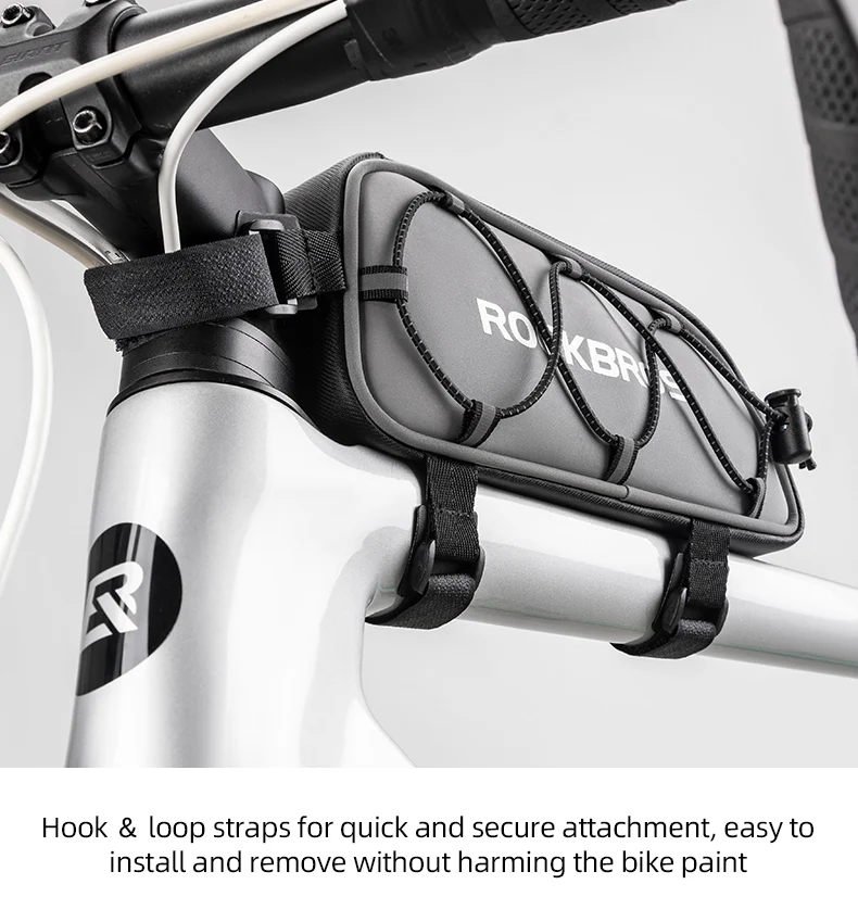 ROCKBROS Bicycle Top Tube Bag Cycling Road Bike Frame Bag Waterproof Reflective - Image 8