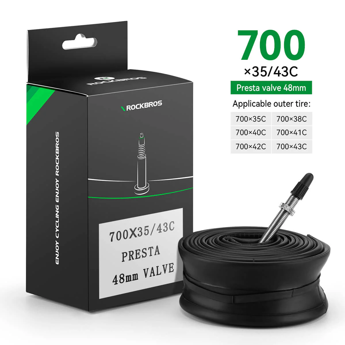 ROCKBROS Bicycle Tyre Tubes MTB Road Bike Inner Tubes - Image 19